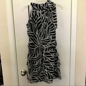 WHBM Ruffle Dress with tie around the neck. Size 2